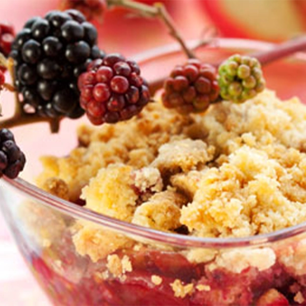 Apple & Blackberry Crumble